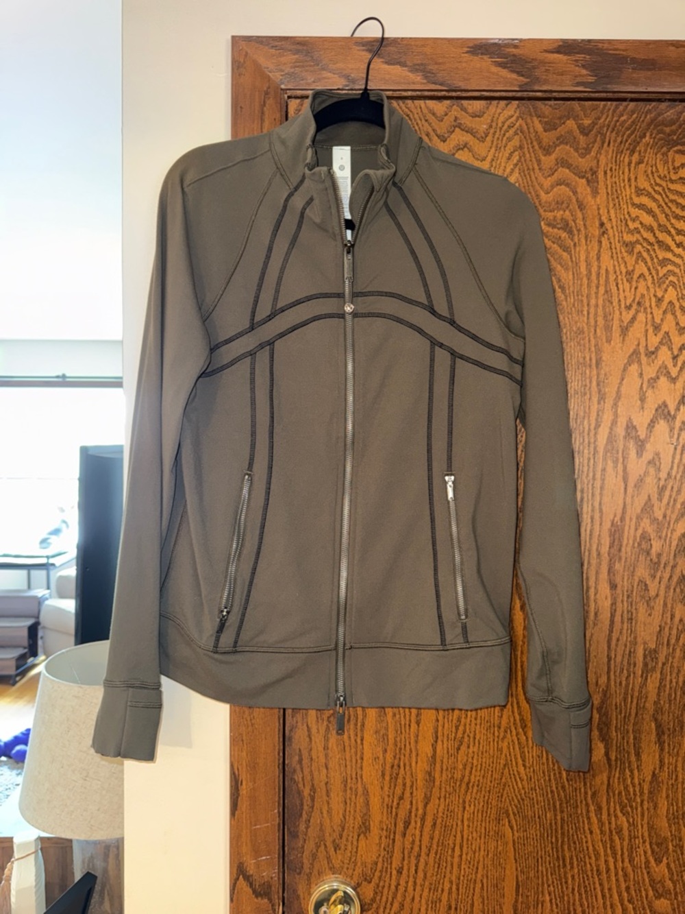 lululemon athletica Olive Green Full-Zip Bomber Jacket
